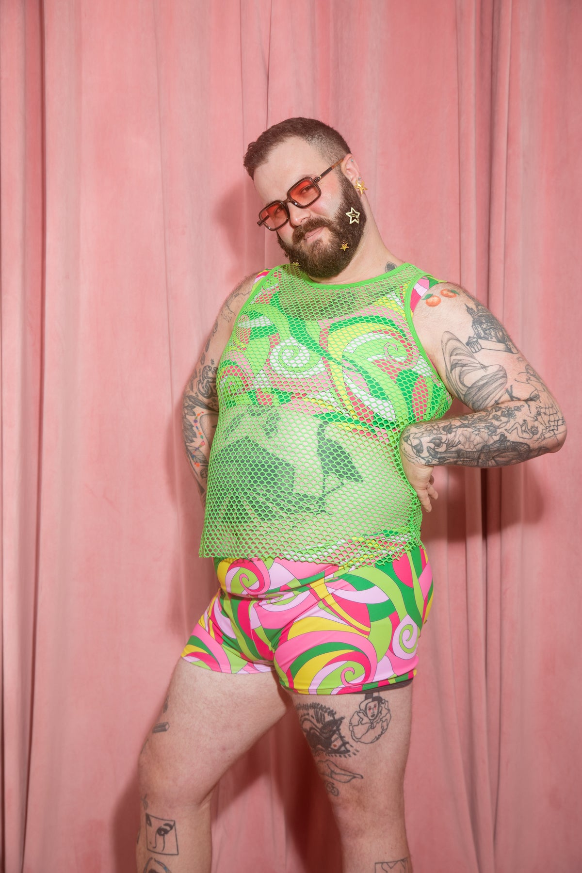 JOYTOAST x Coco Clem Swirly Pop Swim Short