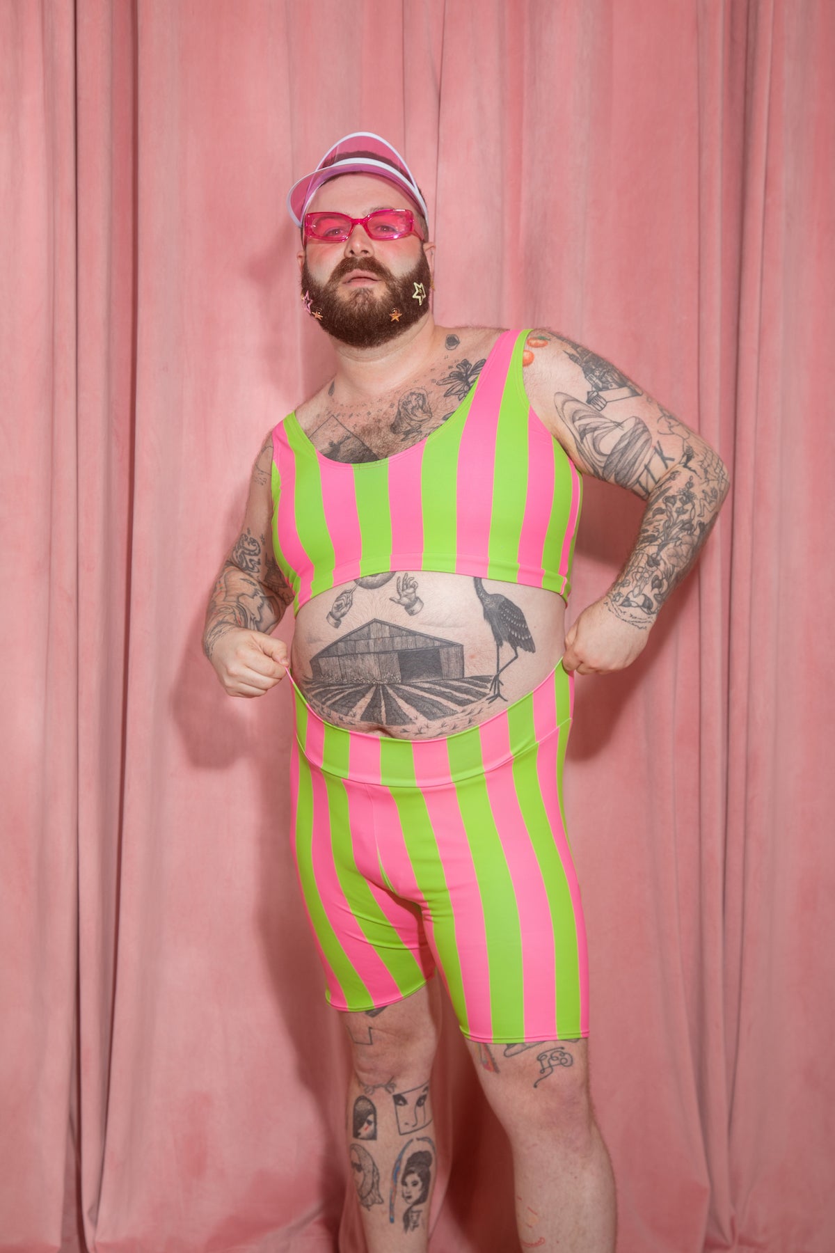 JOYTOAST x Coco Clem Key Lime Stripe Bike Short