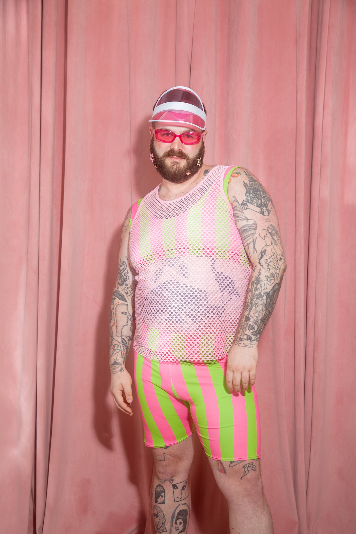 JOYTOAST x Coco Clem Key Lime Stripe Bike Short