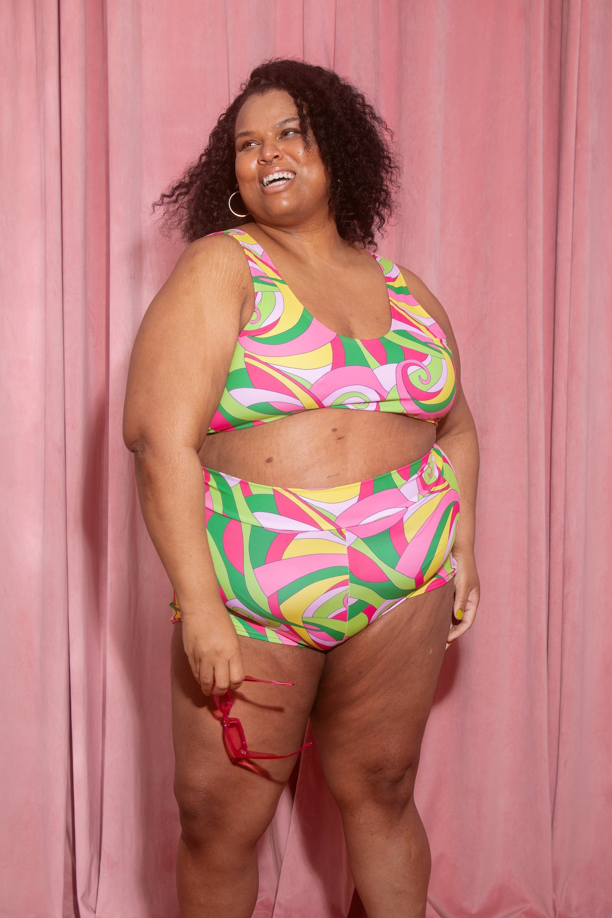 JOYTOAST x Coco Clem Swirly Pop Swim Short
