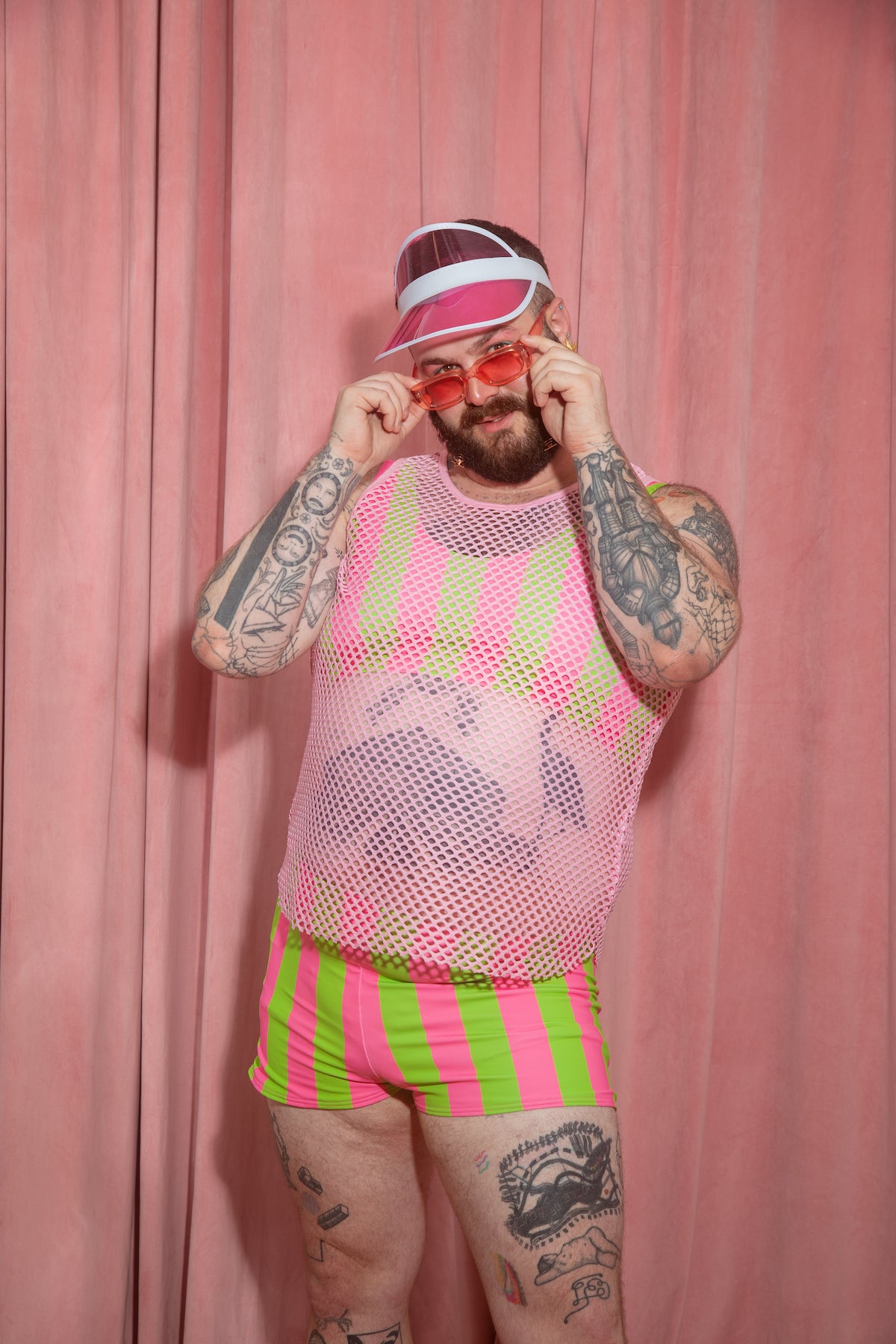 JOYTOAST x Coco Clem Key Lime Stripe Wide Strap Swim Top