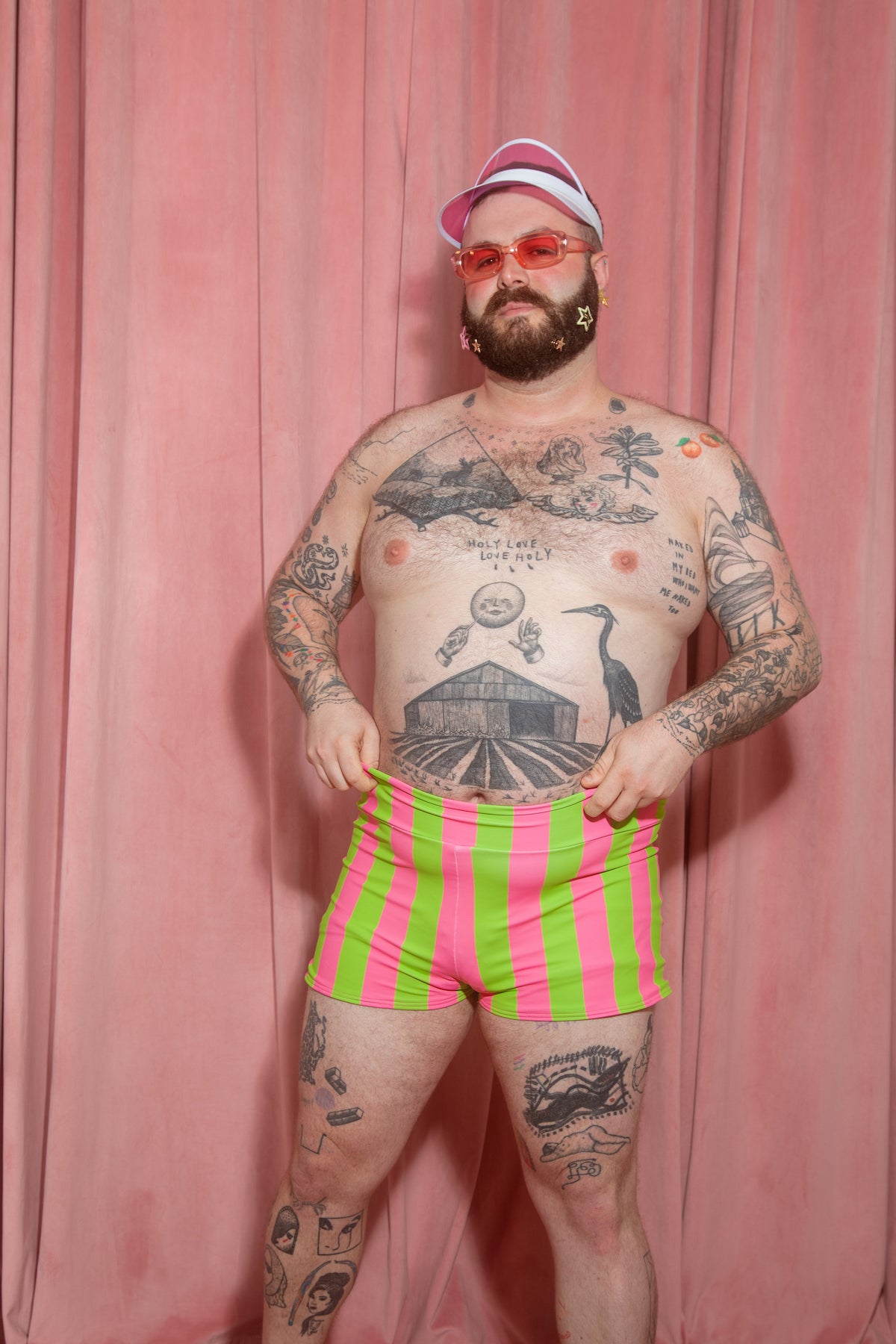JOYTOAST x Coco Clem Key Lime Stripe Swim Short