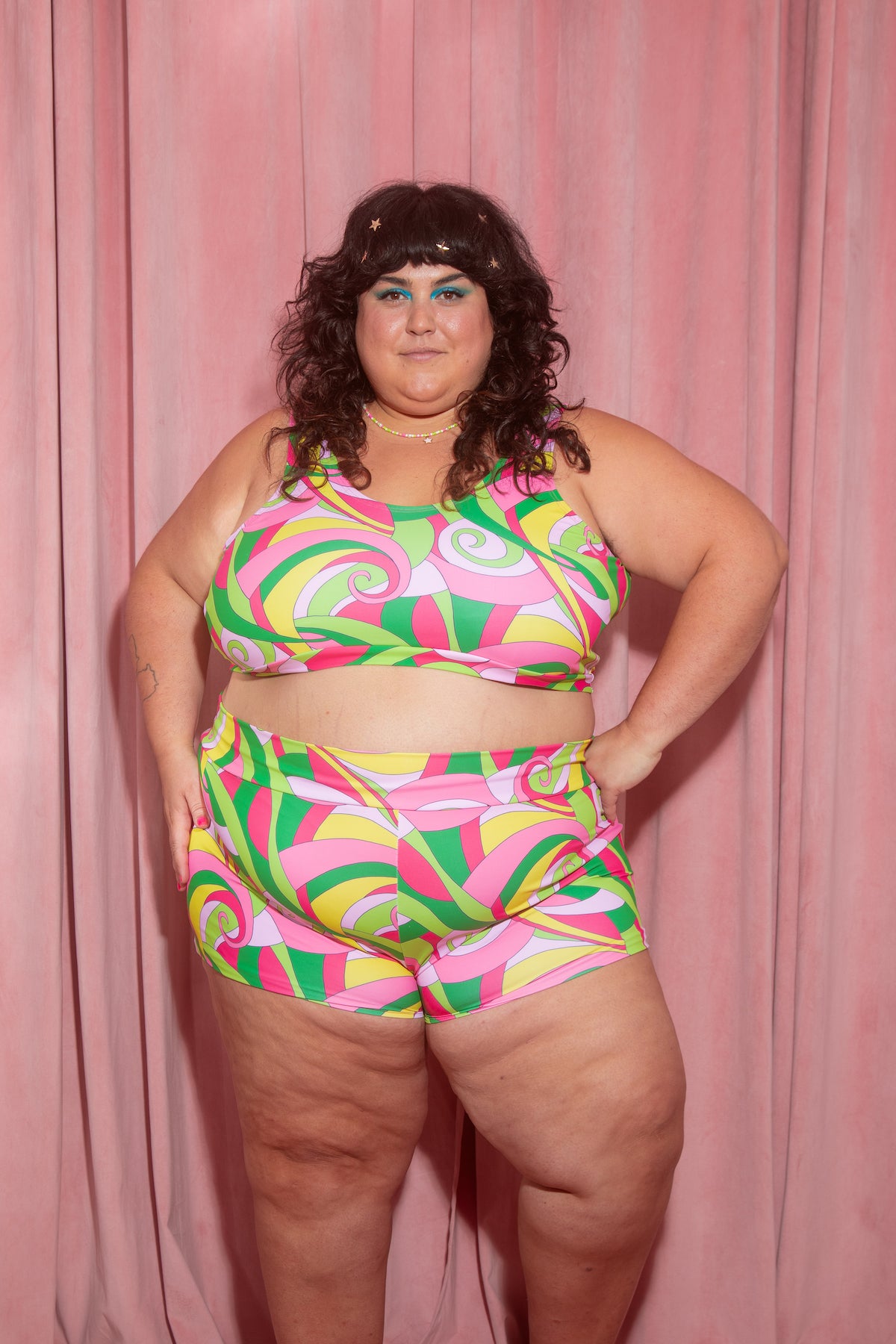 JOYTOAST x Coco Clem Swirly Pop Swim Short