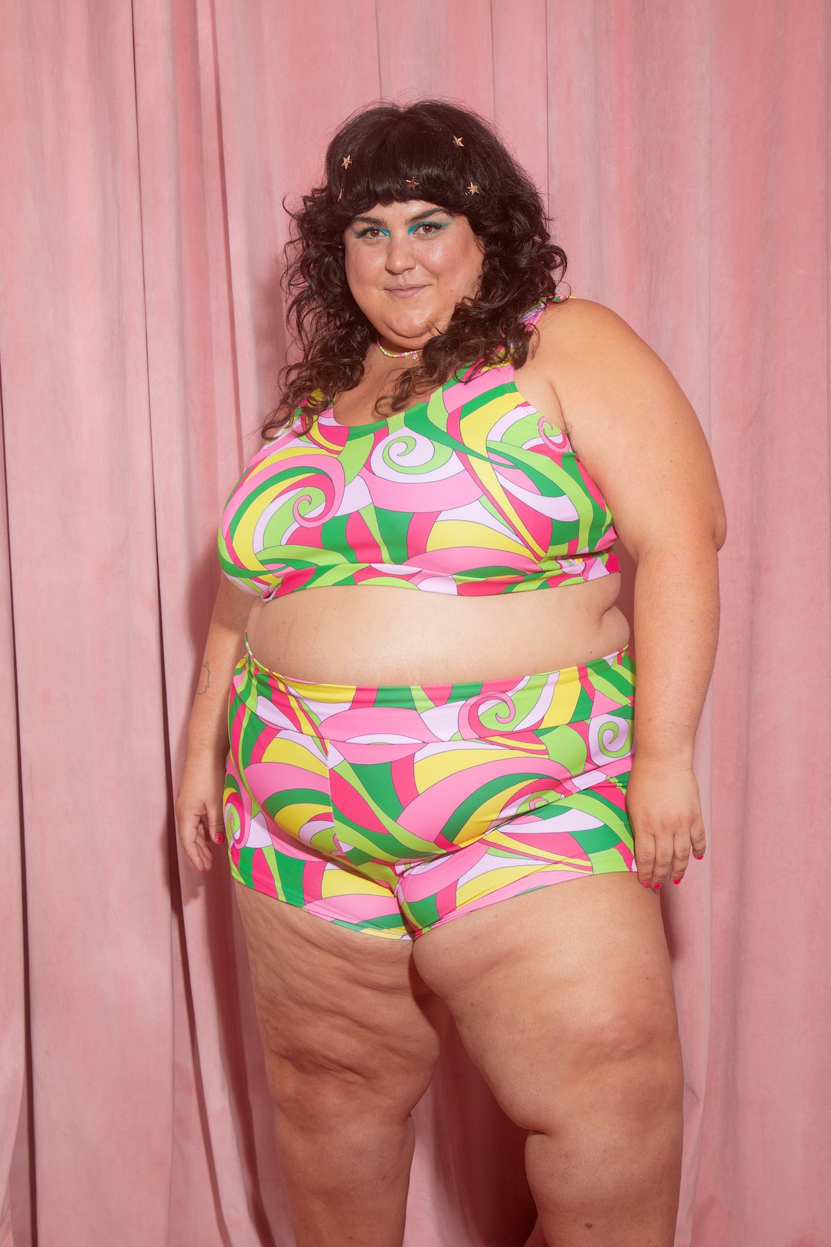 JOYTOAST x Coco Clem Swirly Pop Swim Short