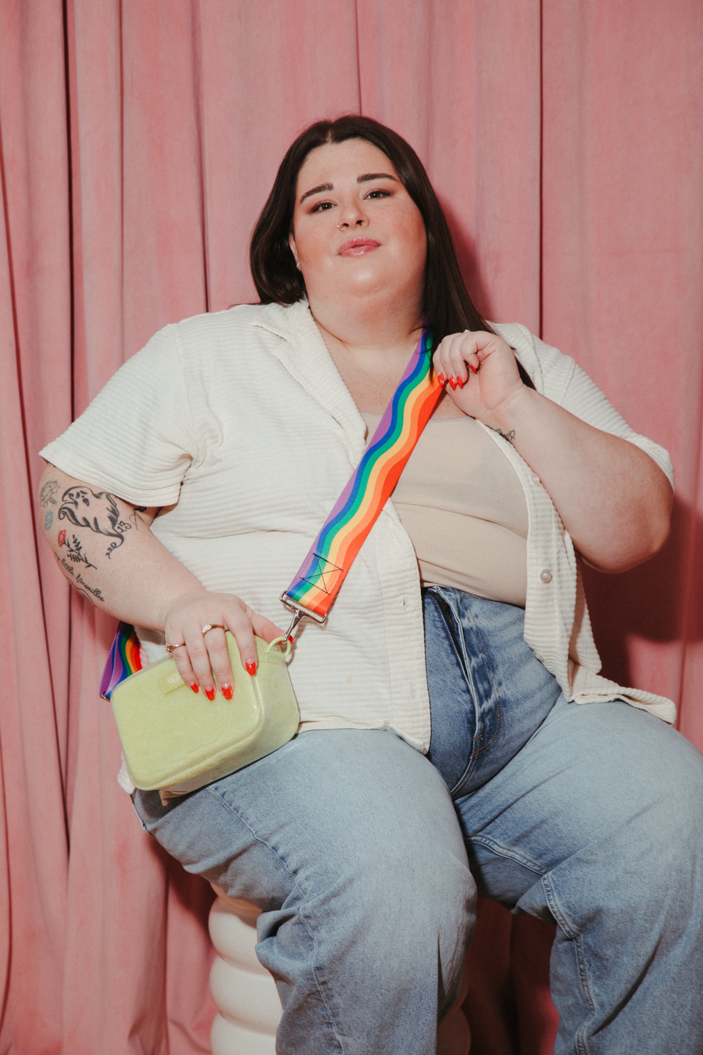Rainbow Wiggle Bag Strap