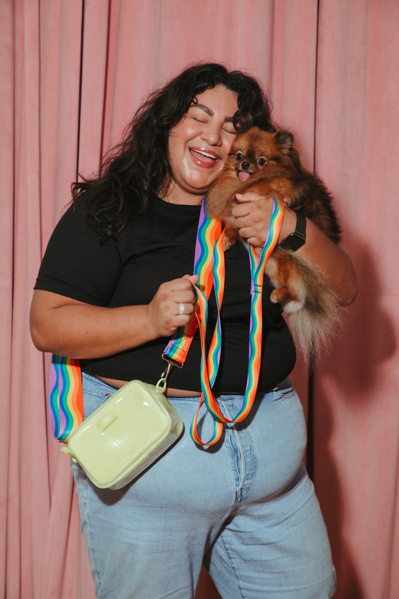 Rainbow Wiggle Dog Leash