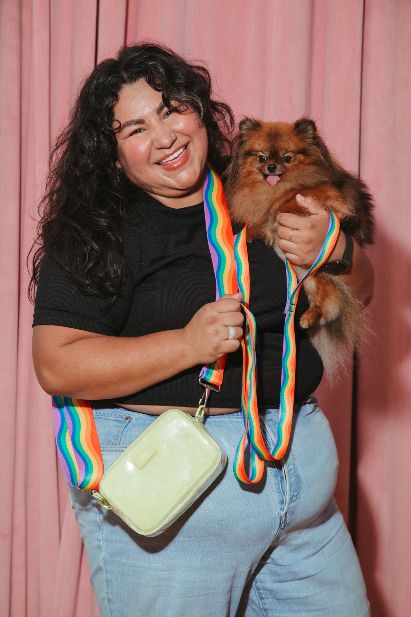 Rainbow Wiggle Dog Leash