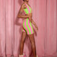 JOYTOAST x Coco Clem Key Lime Stripe Bike Short