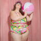 JOYTOAST x Coco Clem Swirly Pop Swim Short