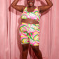 JOYTOAST x Coco Clem Swirly Pop Wide Strap Swim Top