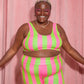 JOYTOAST x Coco Clem Key Lime Stripe Bike Short