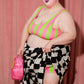 JOYTOAST x Coco Clem Key Lime Stripe Wide Strap Swim Top