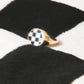 JOYTOAST x TAKE SHAPE STUDIO Checkerboard Stone Signet Ring